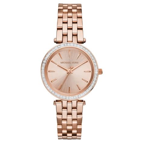 kors rose gold watch|rose gold watch with numbers.